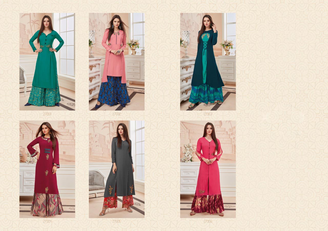 Plazo Vol-1 Arihant Nx Rayon Dyed Palazzo Kurti Plazo Vol-1 Arihant Nx Rayon Dyed Palazzo Kurti